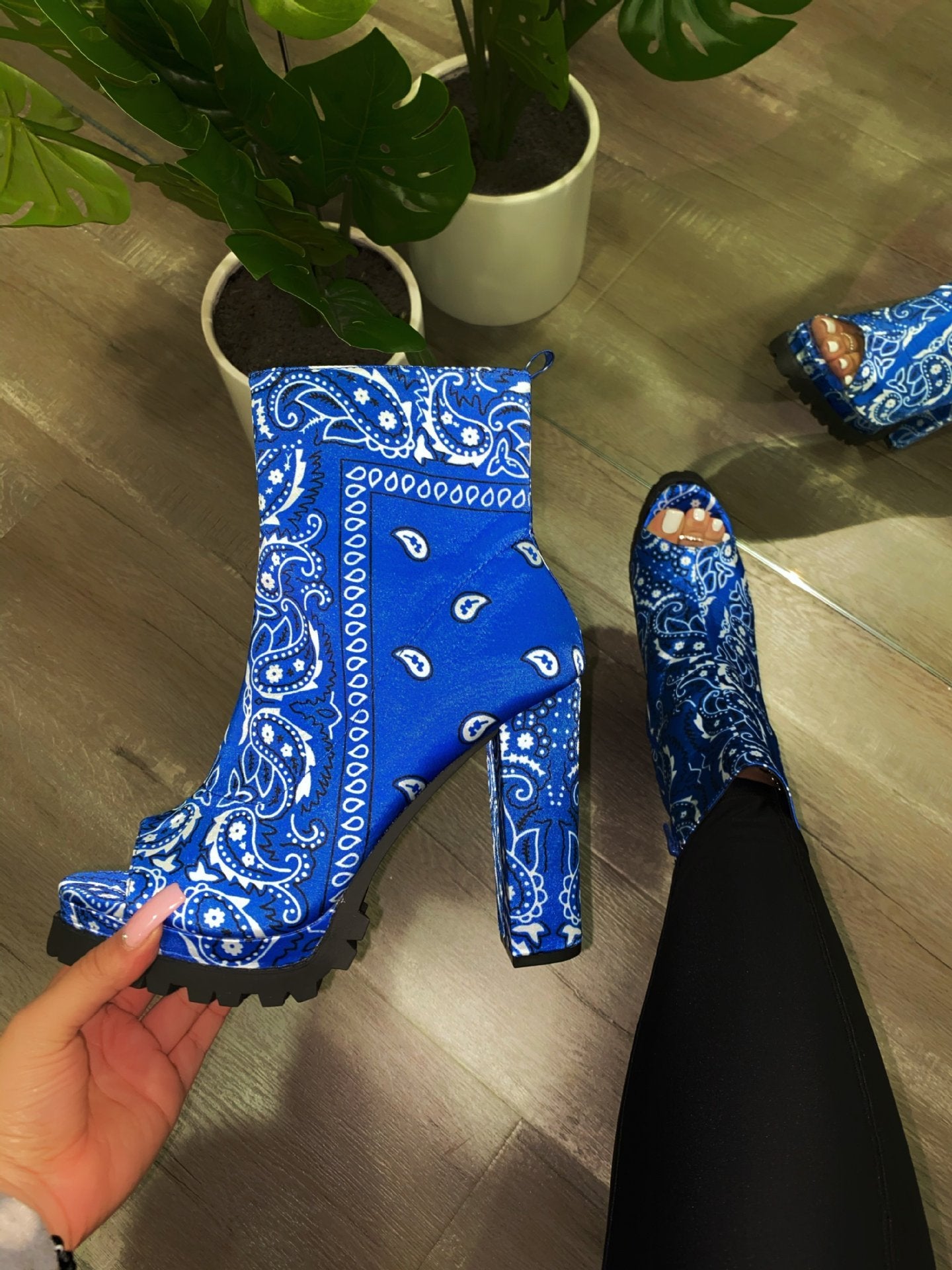 Plus Size High Heel Fish Mouth Fashion Boots