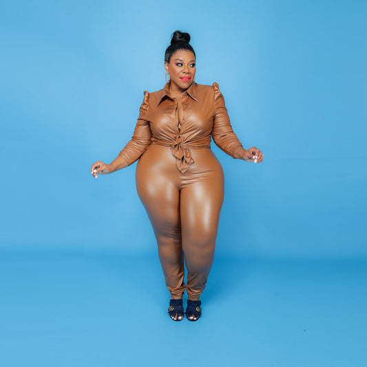 Fashion Sexy Plus Size Women's Two-piece Suit